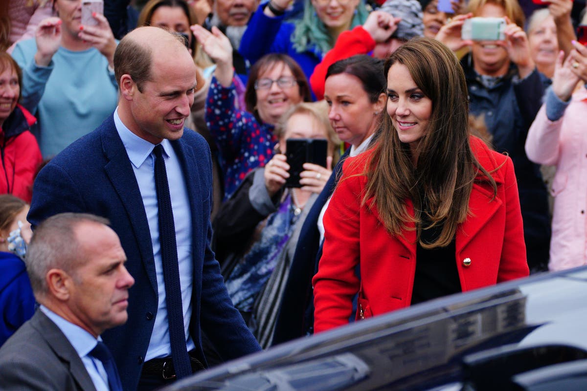 William and Kate arrive in Northern Ireland for day-long visit