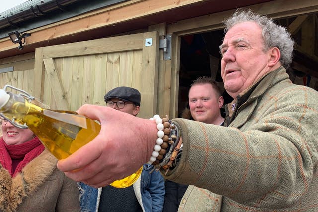 Jeremy Clarkson at his farm in Oxfordshire. (Blackball Media/ PA)