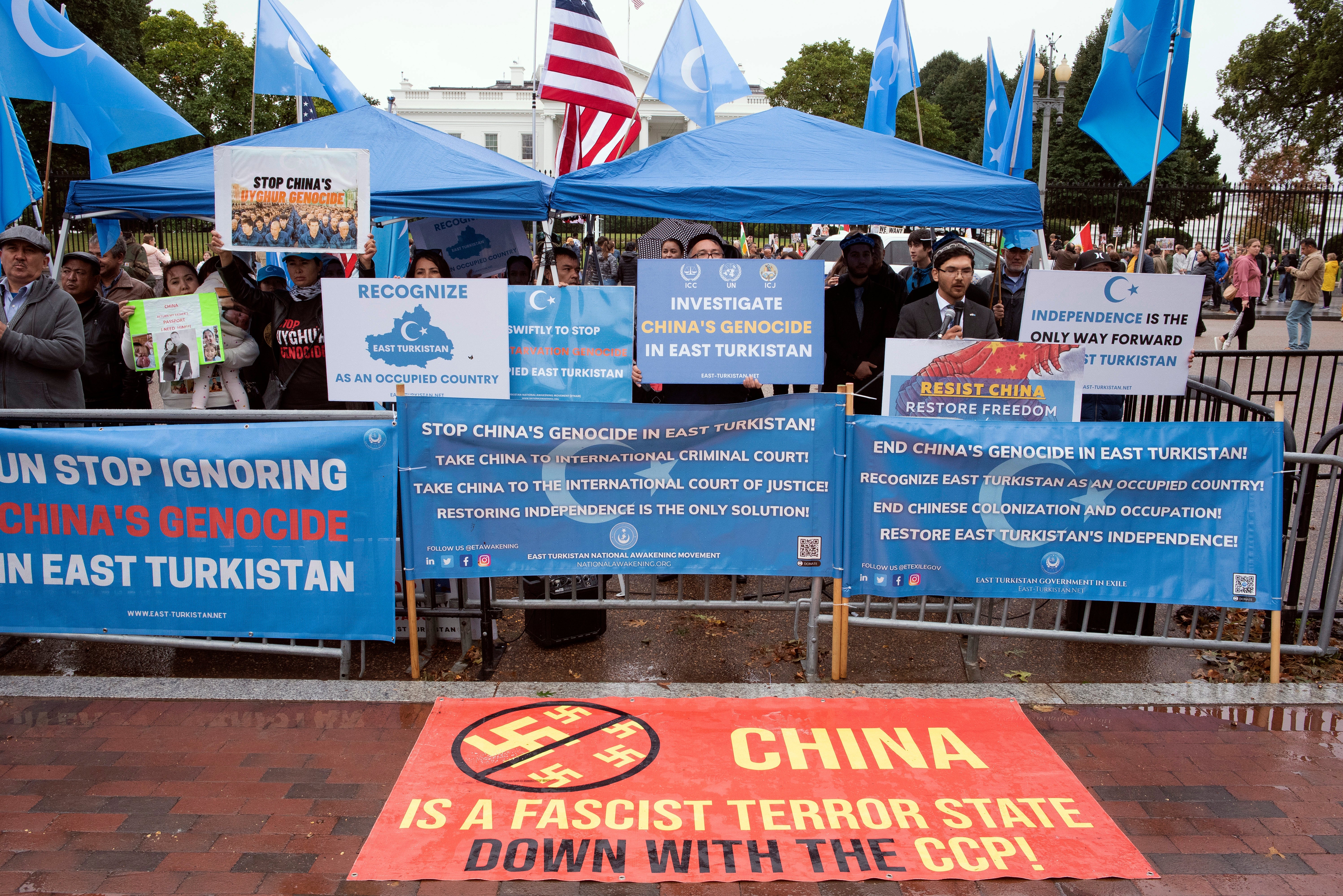 Uyghurs Protest