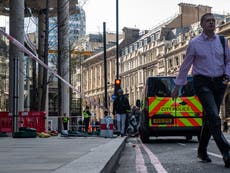 Man arrested after three stabbed in attempted phone robbery in Bishopsgate