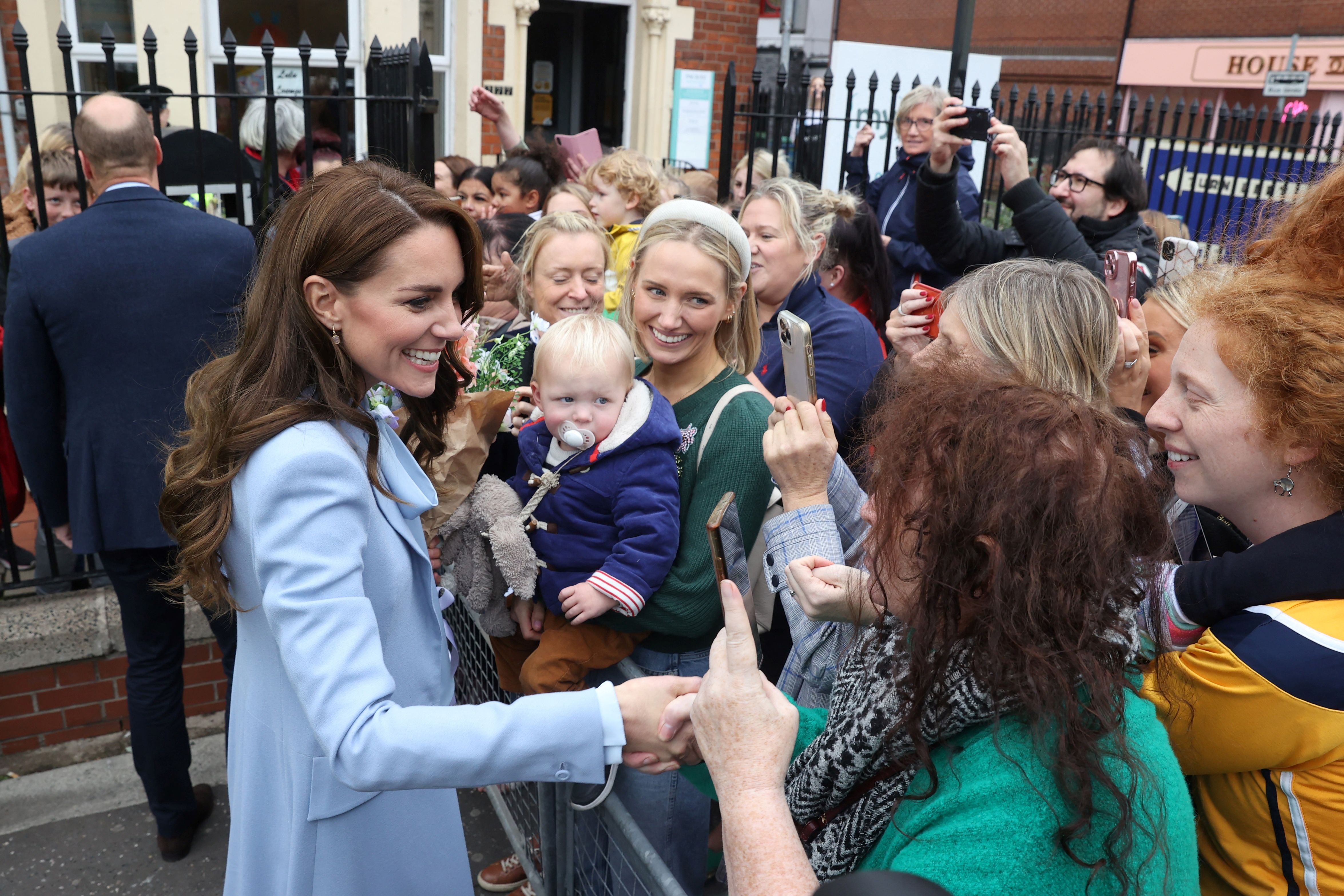 Princess of Wales continued to smile throughout the confrontation