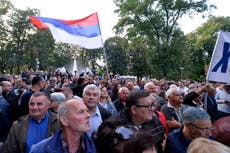 Protesters allege pro-Russia Bosnian Serb leader rigged vote