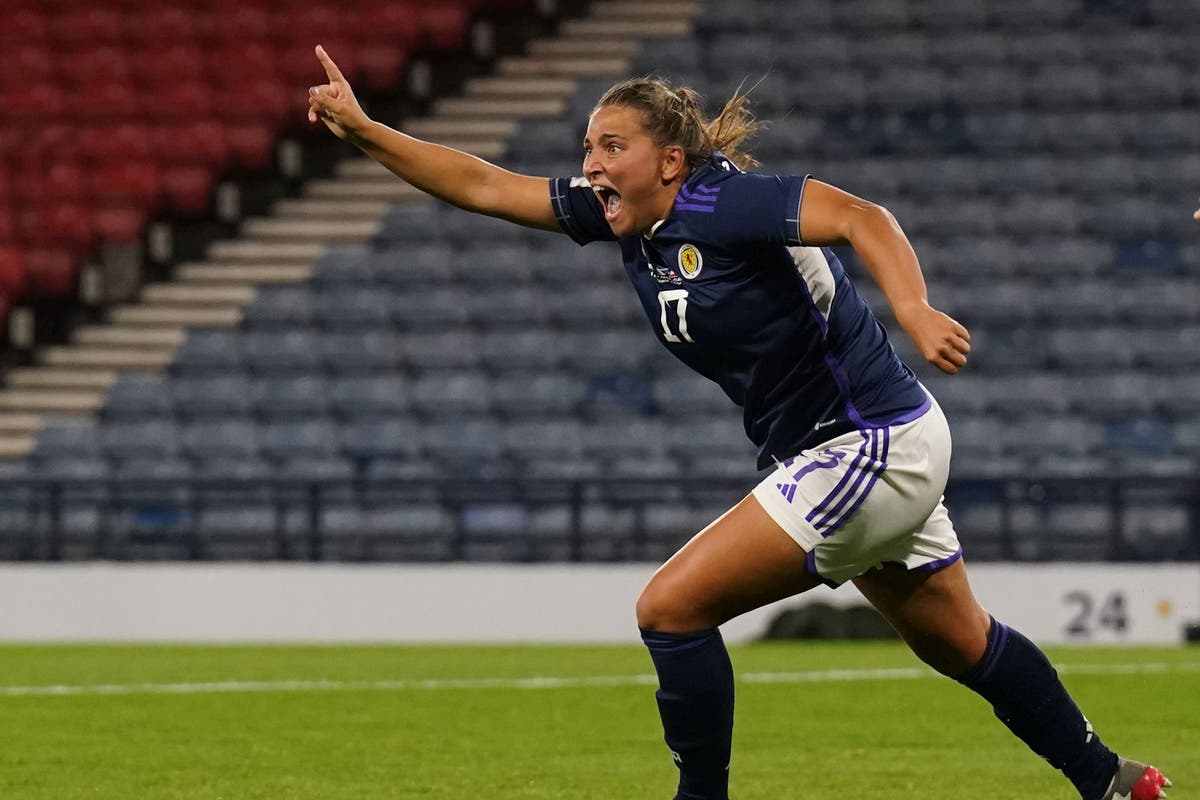 Scotland progress in World Cup play-offs after Abi Harrison&rsquo;s extra-time winner