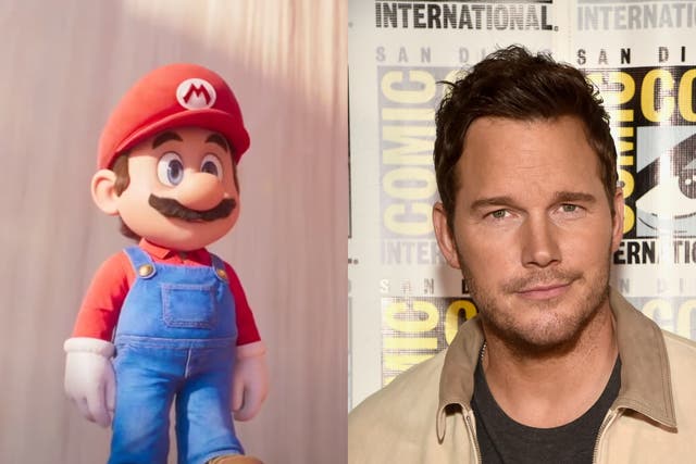 Super Mario (izquierda) y Chris Pratt