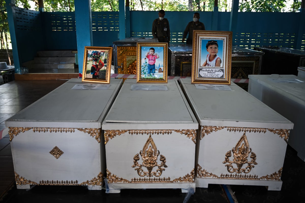 ‘I have no more tears’: Thailand mourns victims of mass killing at nursery