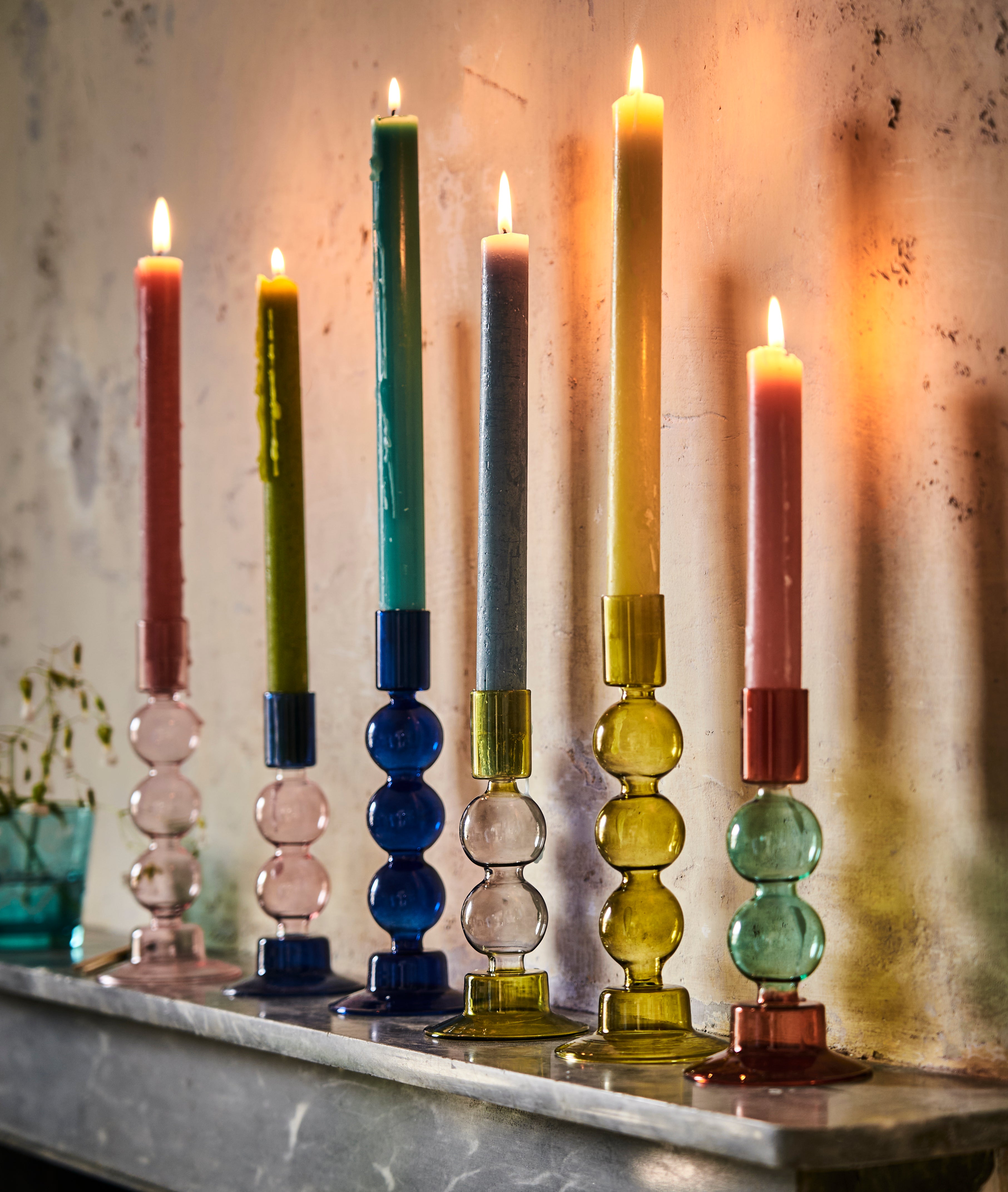 Graham and Green’s colourful, curvy, maximalist candlesticks