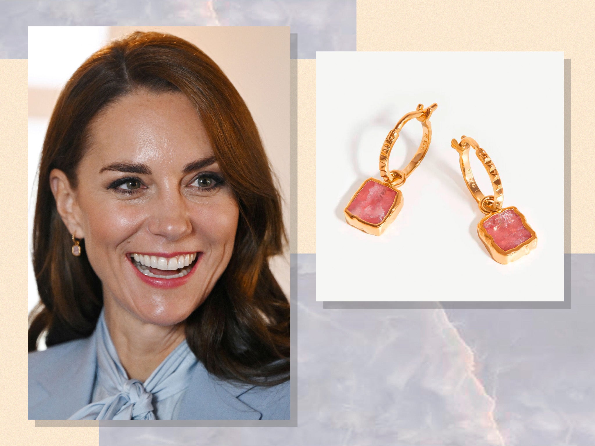 Kate Middleton Kiki McDonough Eden Citrine and Diamond Flower Drop Earrings