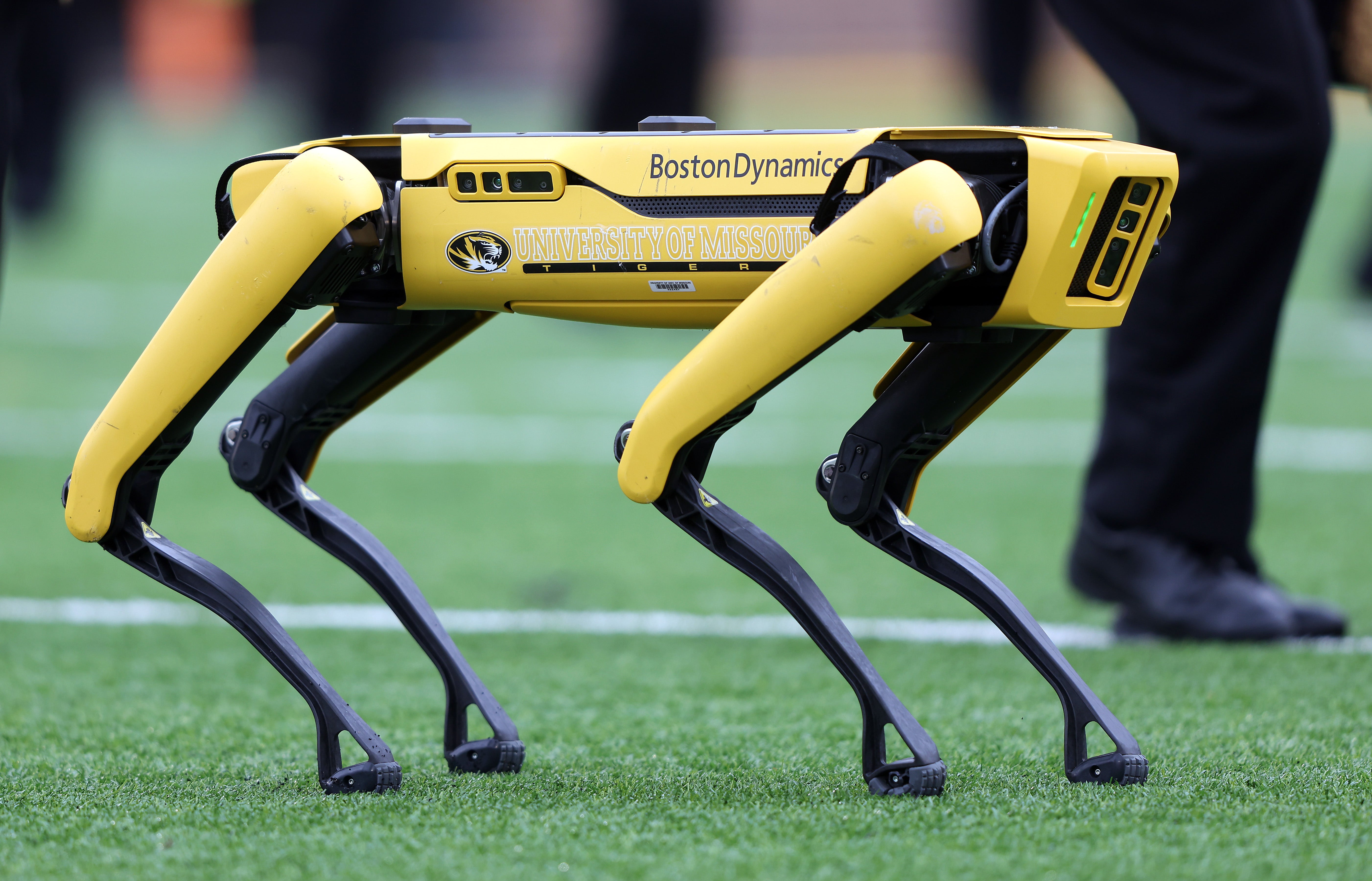 Spot, a four-legged dog-like robot made by Boston Dynamics