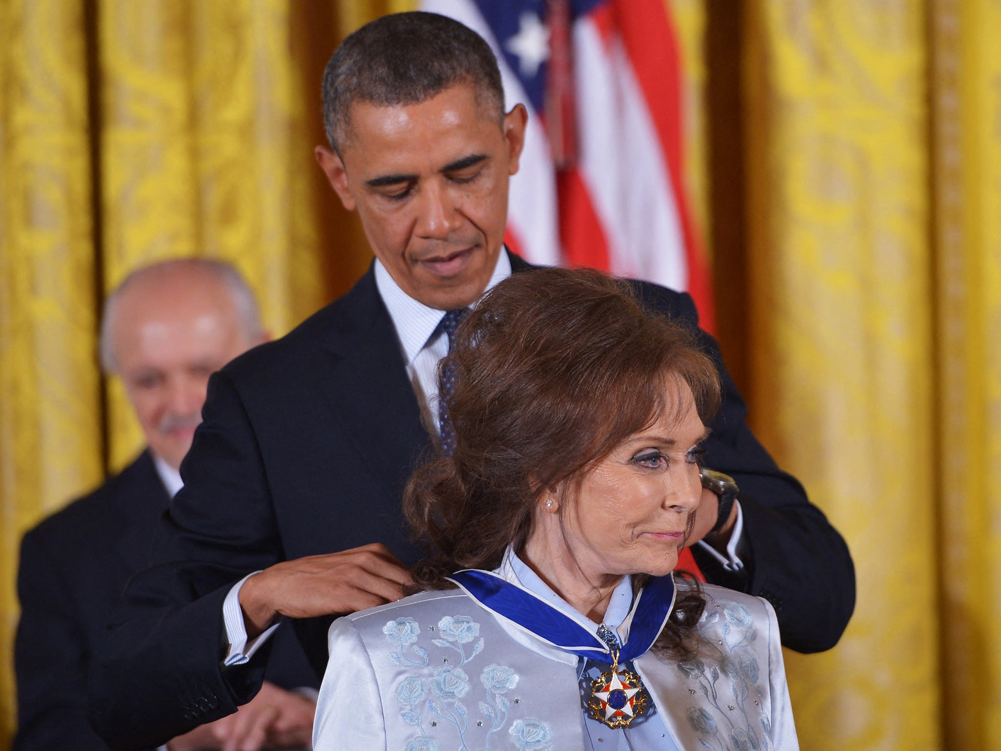 Lynn received the Presidential Medal of Freedom, America’s highest civilian honour, in 2013 from Barack Obama