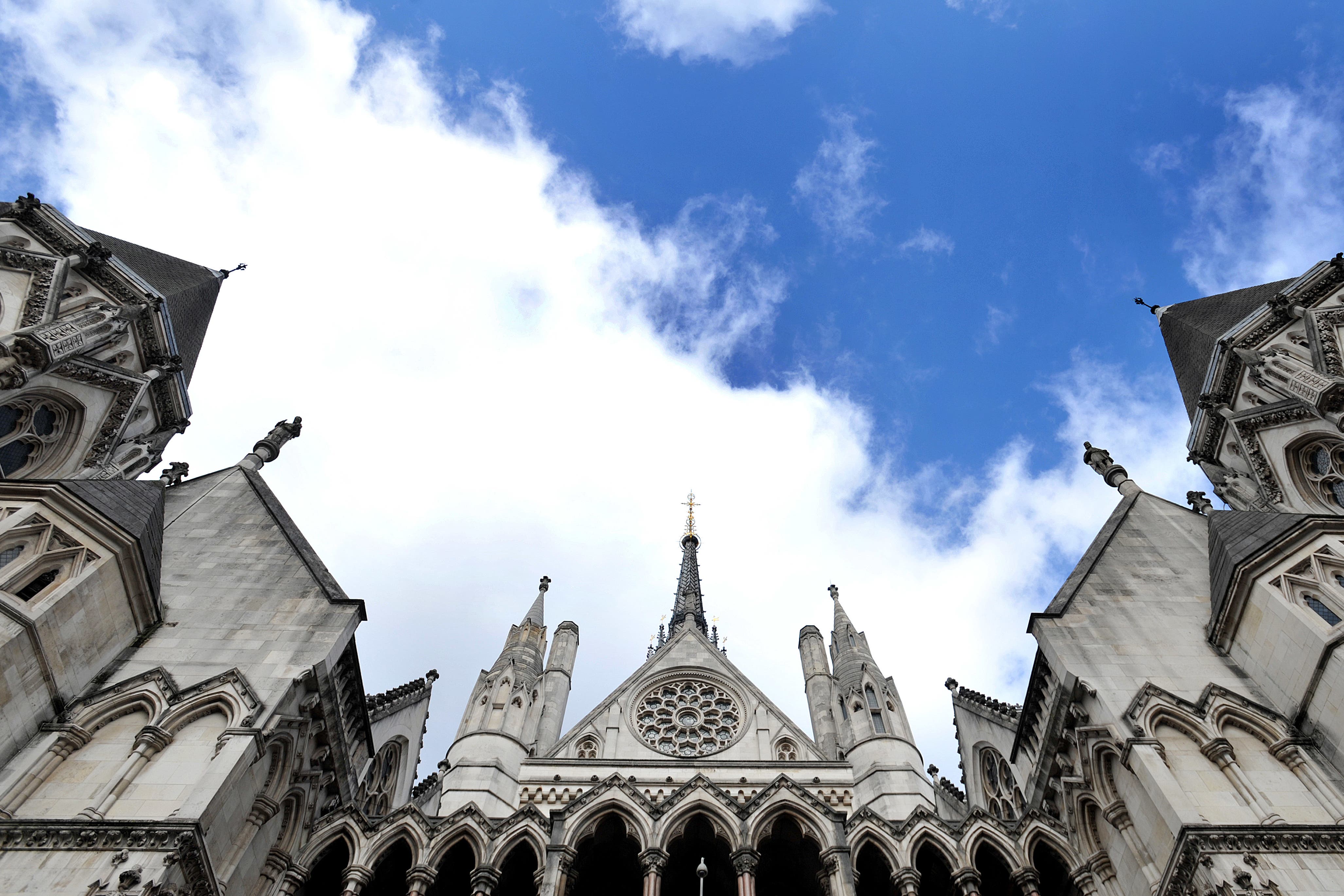 The main entrance to the Royal Courts of Justice in central London (Nick Ansell/PA)