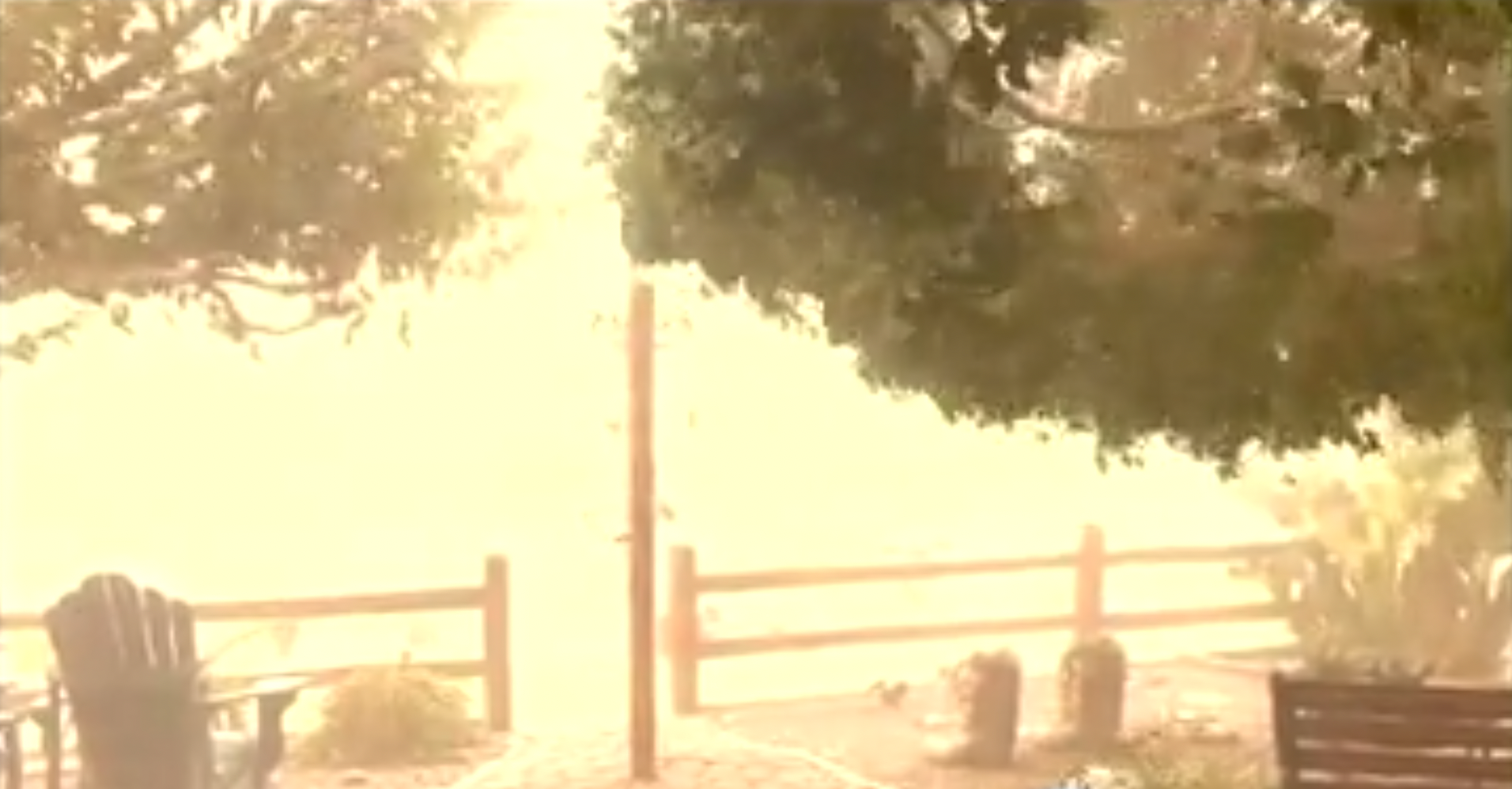 Heavy dust and wind blanketed southern California on Thursday