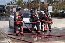 Waterlogged electric cars are imploding in Florida after Hurricane Ian