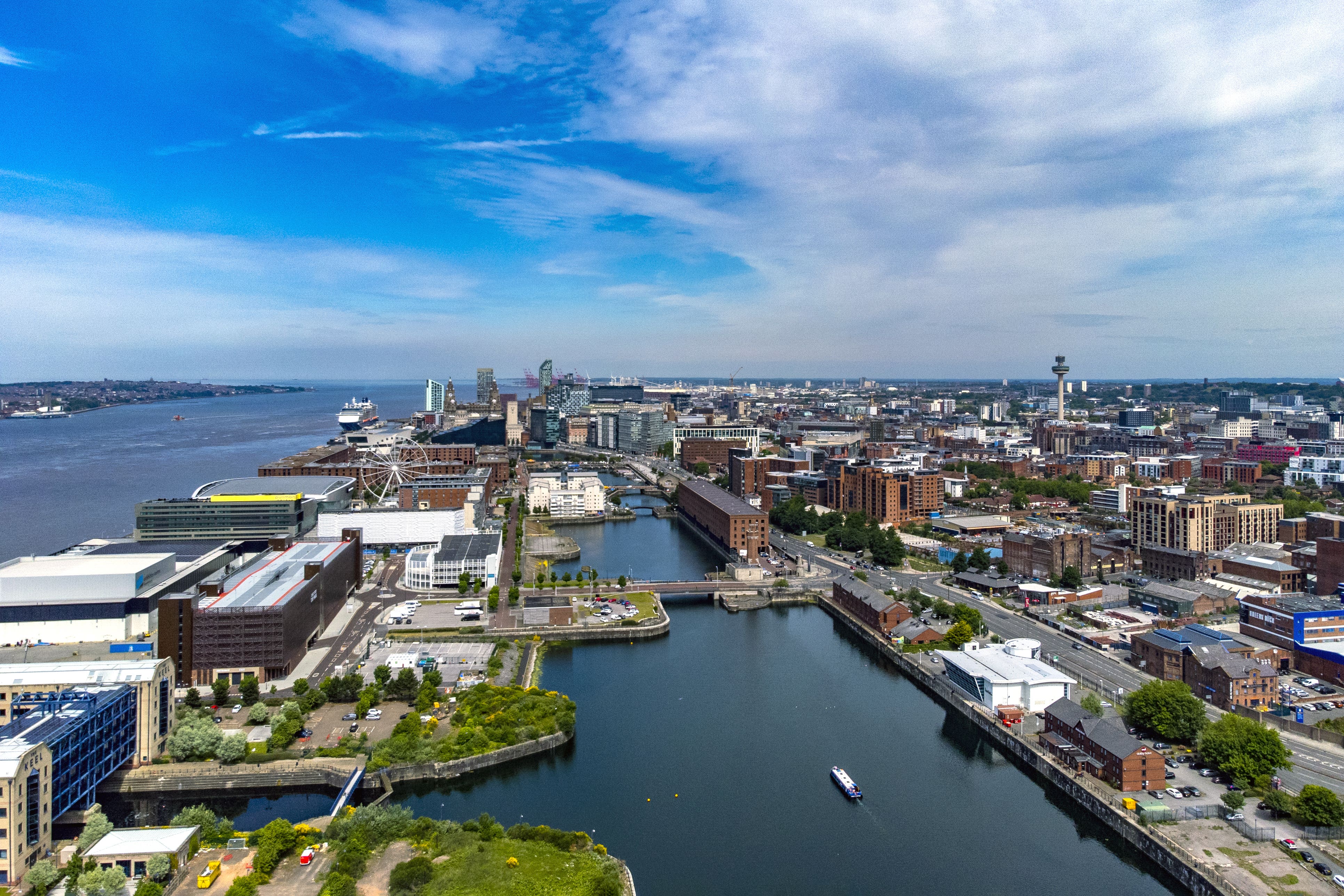 Liverpool Marina in Liverpool, as BBC’s The One Show has announced that Liverpool will be the host of 2023 Eurovision Song Contest (PEter Byrne/PA)