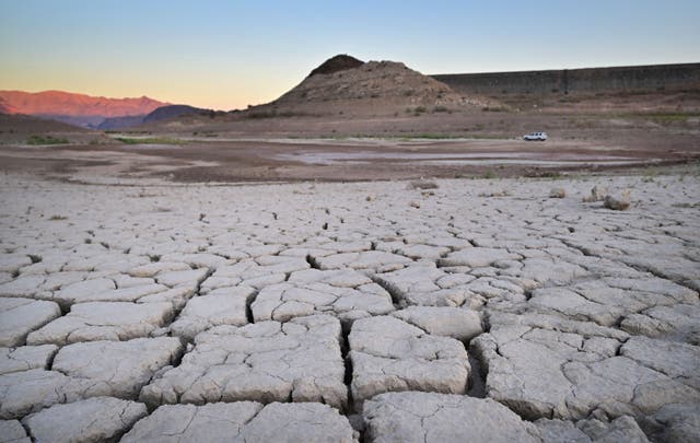 <p>Lake Mead, the country’s largest reservoir, has reached record-low levels as intense drought grips the western US</p>