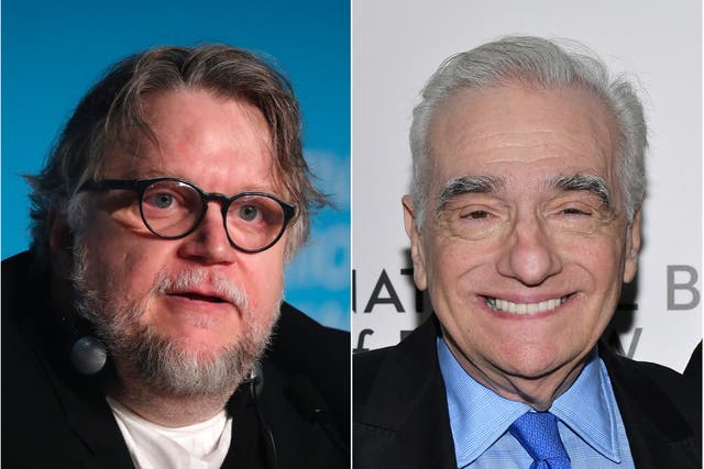 <p>Guillermo del Toro (left) and Martin Scorsese (right)</p>