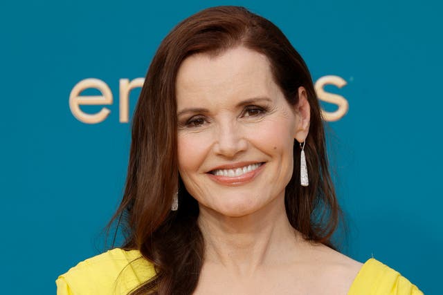 <p>Geena Davis attends the 74th Primetime Emmys at Microsoft Theater on September 12, 2022</p>