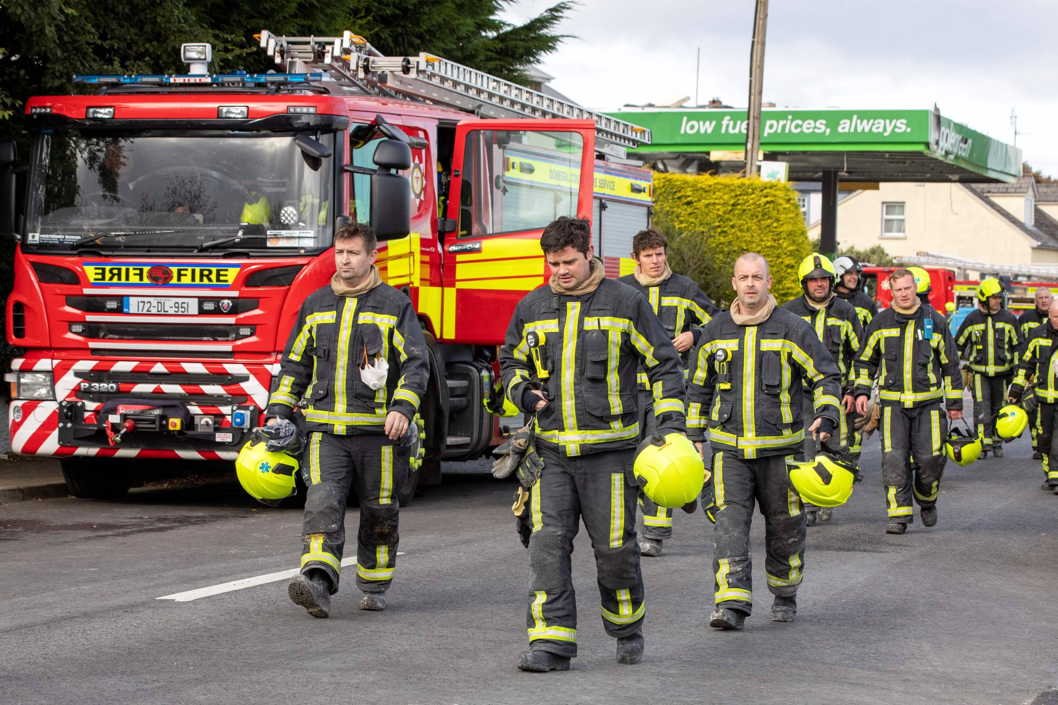 Firefighters at the scene were praised for their efforts