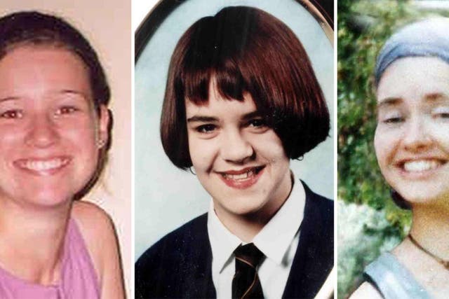 The victims of serial killer Peter Tobin (l-r) Angelika Kluk, Vicky Hamilton and Dinah McNicol. Peter Tobin has died after becoming unwell at the prison where he was serving three life sentences (PA)