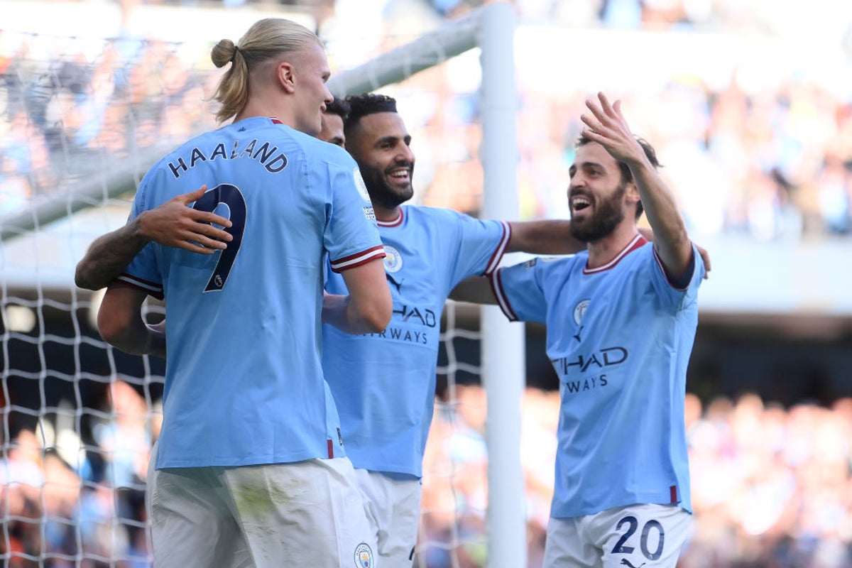 Phil Foden and Erling Haaland continue scoring form as Man City sweep aside Southampton to go top