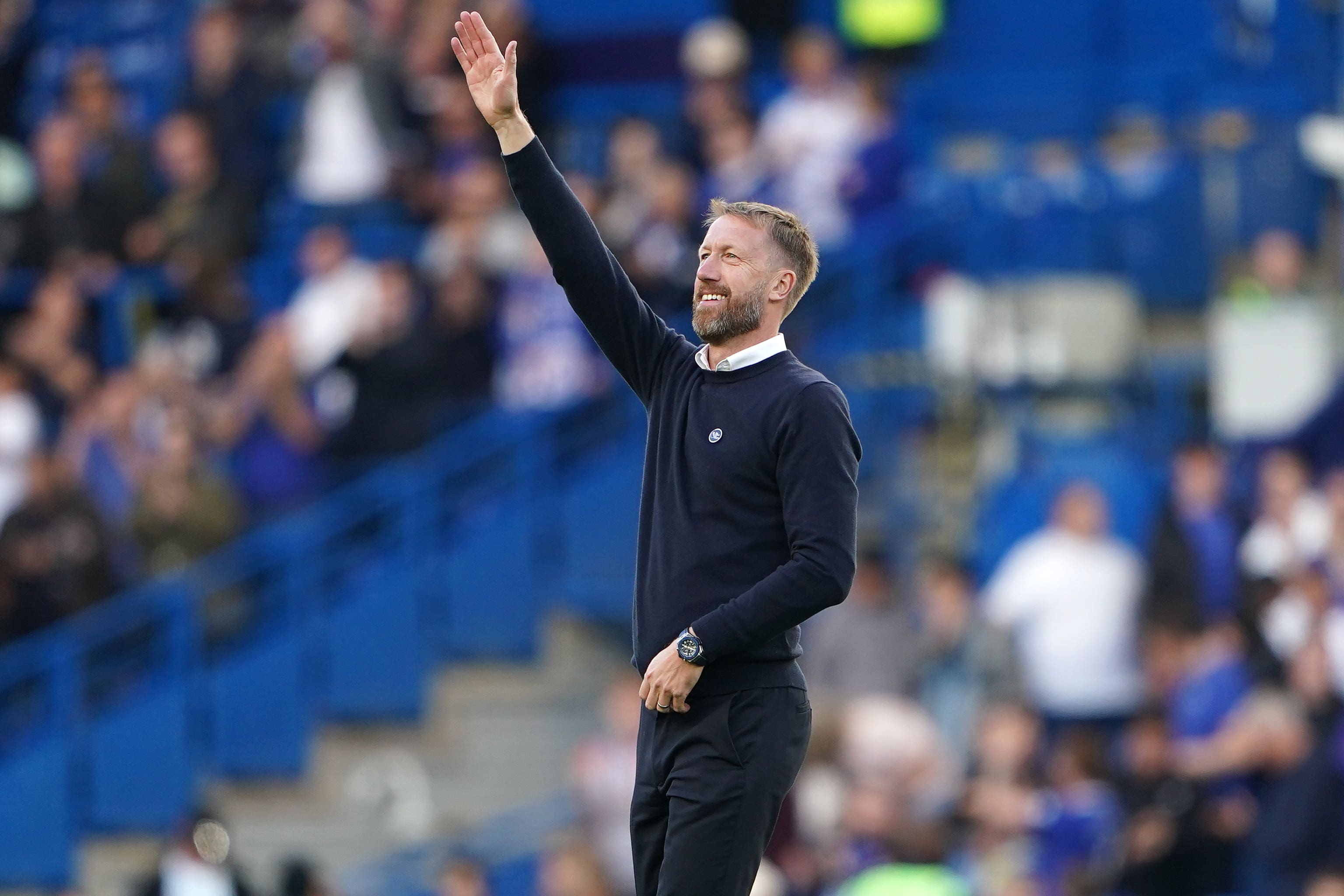 Graham Potter intends to make full use of his squad (Zac Goodwin/PA)