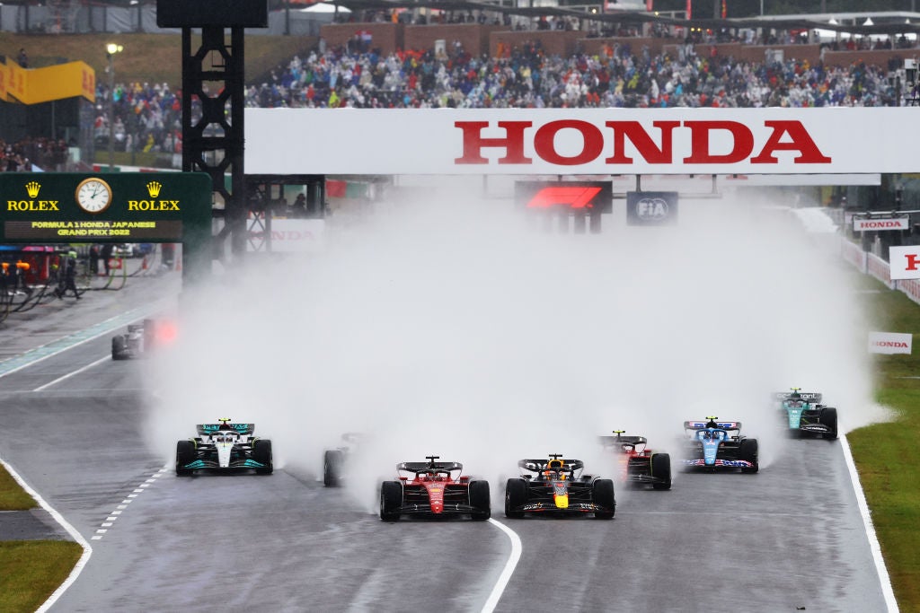 The Japanese Grand Prix was disrupted by heavy rain