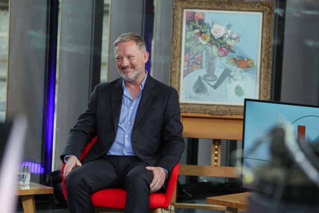 Douglas Henshall appearing on Sunday with Laura Kuenssberg (Russell Cheyne/PA)