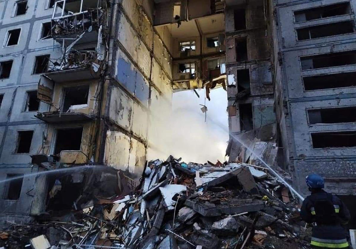 Russian airstrike on Zaporizhzhia kills 17 as Zelensky condemns &lsquo;absolute evil&rsquo;