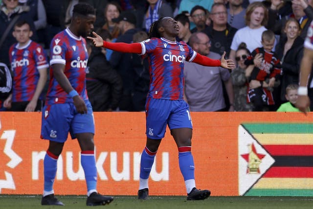 Eberechi Eze fired home in the second half to lift Palace to a 2-1 victory over Leeds (Steven Paston/PA)