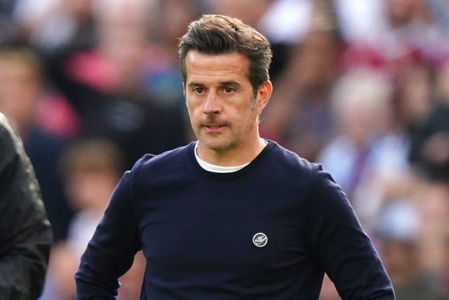Marco Silva was booked for his angry protests over West Ham’s second goal (Mike Egerton/PA)