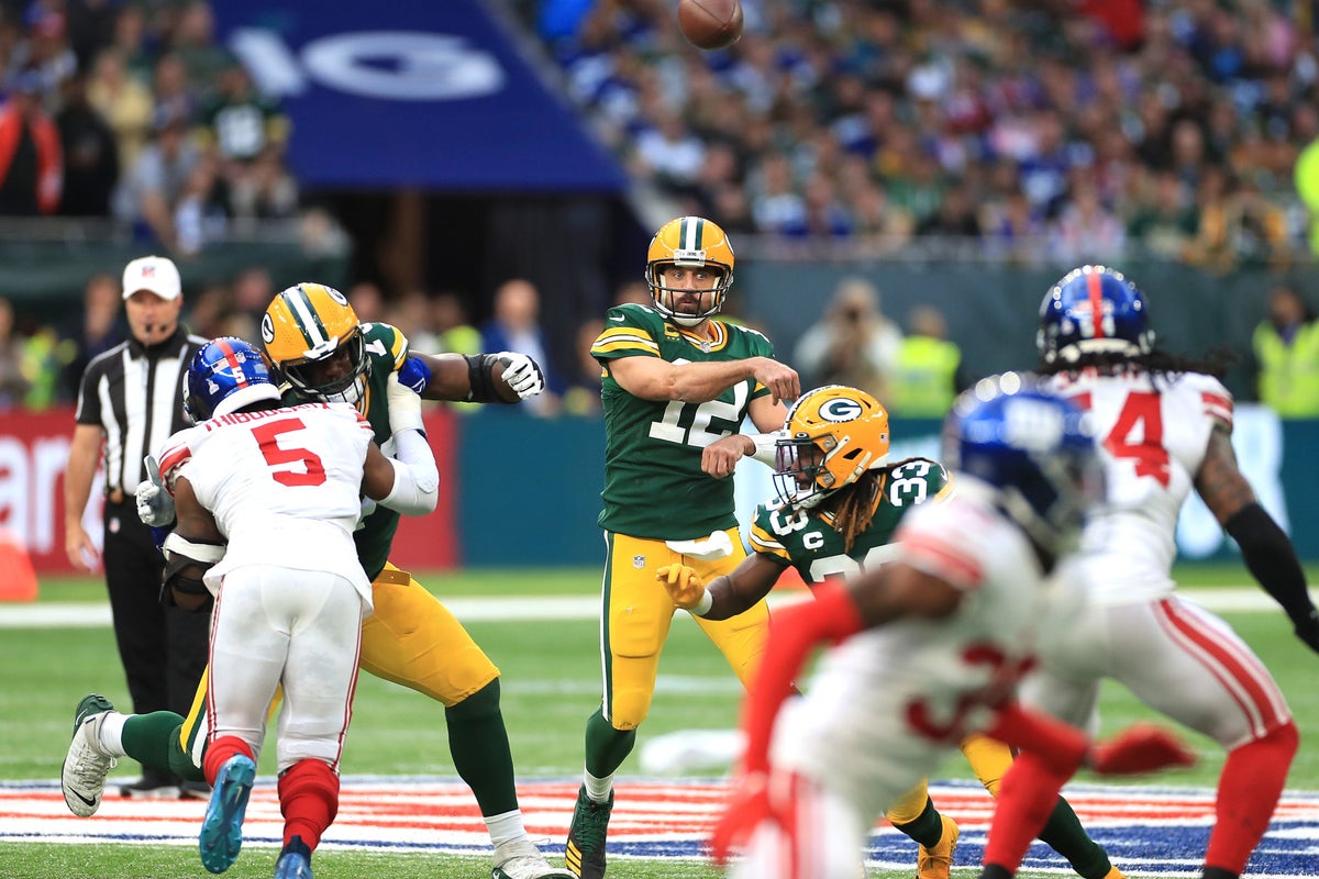NFL: Aaron Rodgers fails to lift Green Bay Packers on London debut to ...
