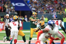 Aaron Rodgers fails to lift Green Bay Packers on London debut to forget