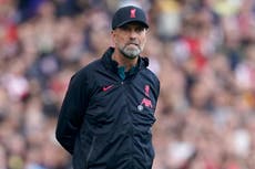 Jurgen Klopp rules Liverpool out of title race as injuries add to Reds’ worries