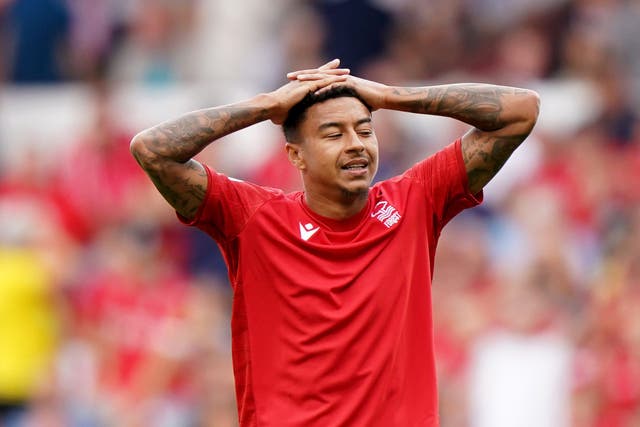 Jesse Lingard has endured a disaapointing start to the campaign for Forest (Tim Goode/PA)