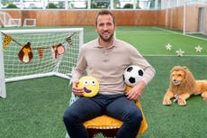 Harry Kane swaps scoring for stories on CBeebies debut