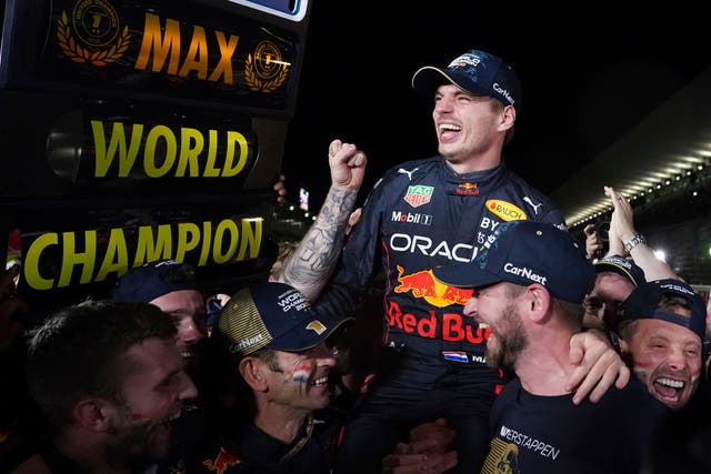 Max Verstappen celebrates in Japan (Toru Hanai/AP).