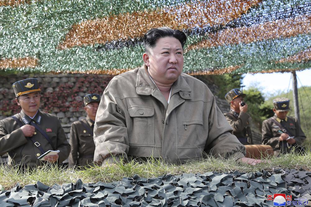 Kim Jong Un inspects military exercises at an undisclosed location in North Korea