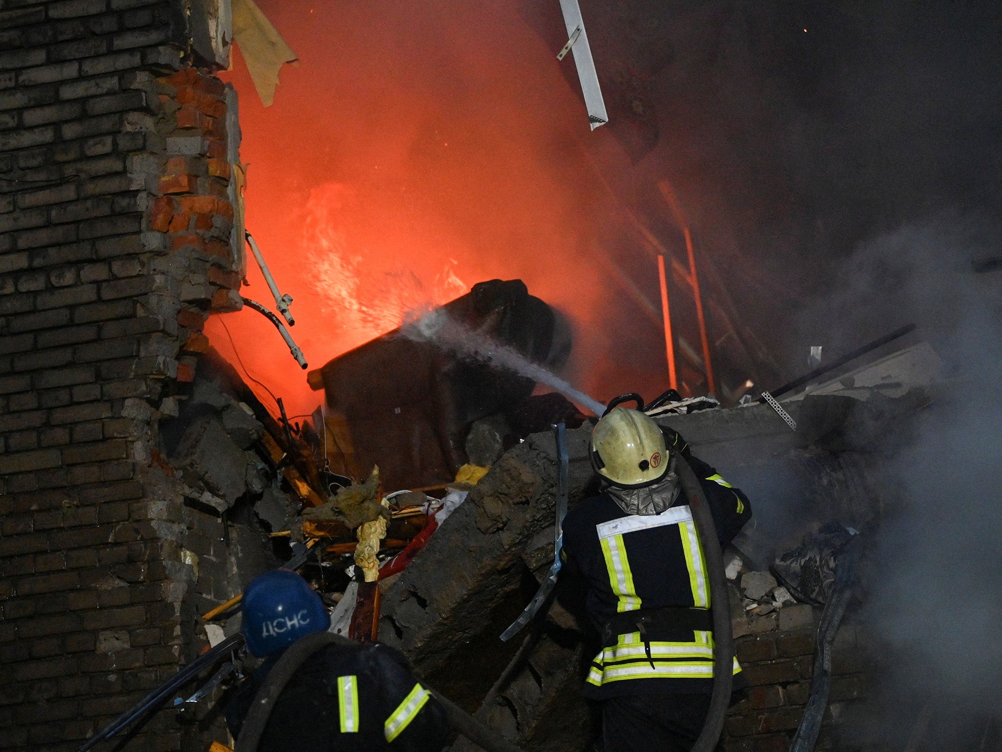 Russia fired 75 missiles in dawn raid on Ukrainian cities, say officials