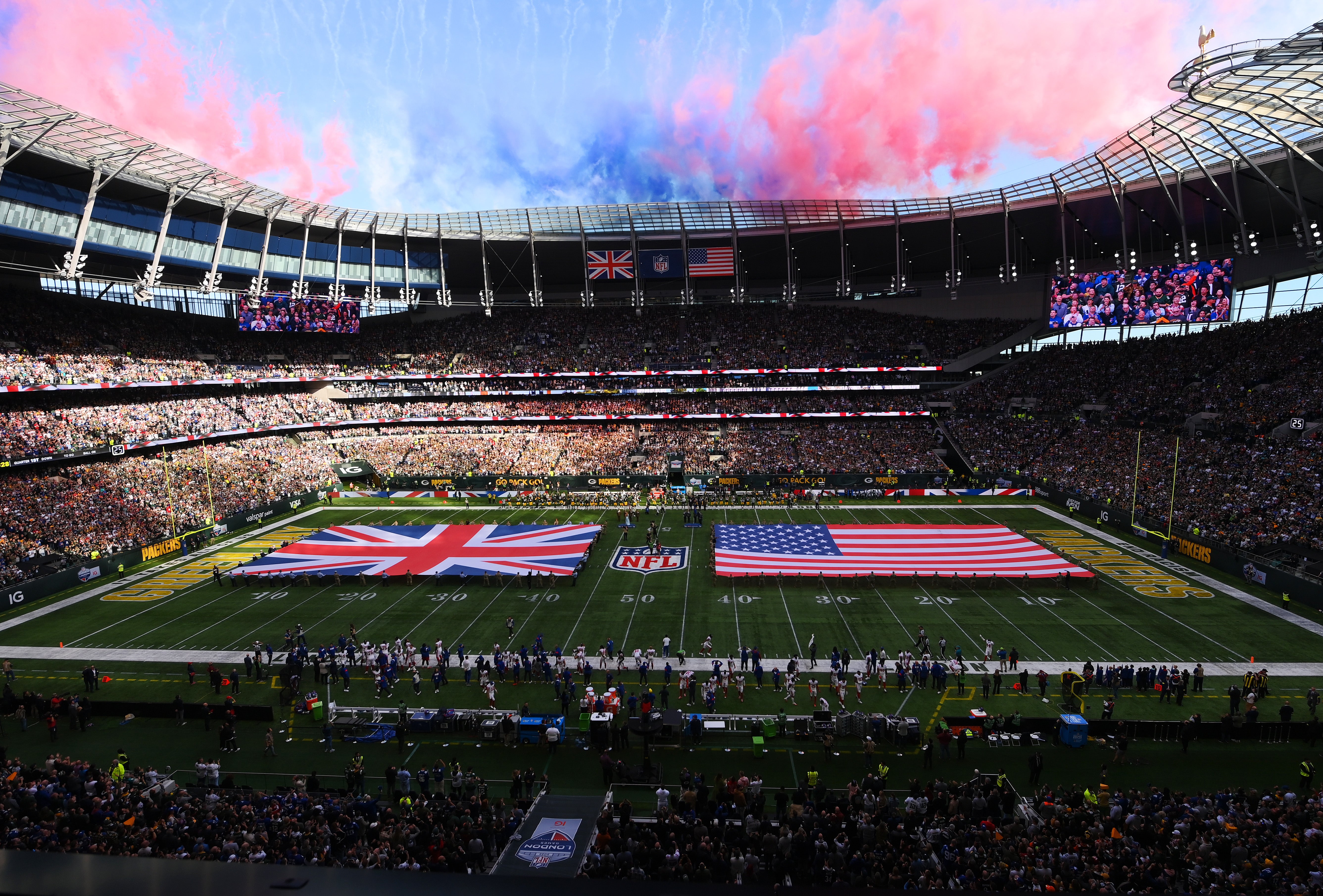 Tottenham Hotspur Stadium hosts Green Bay Packers vs New York Giants on Sunday