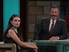 Mila Kunis praised for her handling of booing from Jimmy Kimmel Live audience