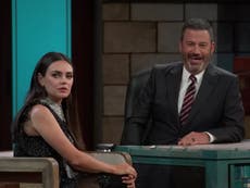 Mila Kunis praised for her handling of booing from Jimmy Kimmel Live audience 