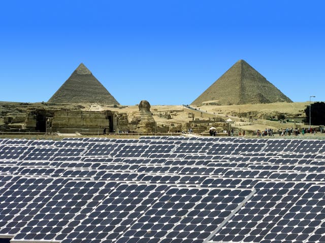 <p>Huge solar energy output from Egypt will help provide clean energy to Europe via a massive undersea power cable</p>