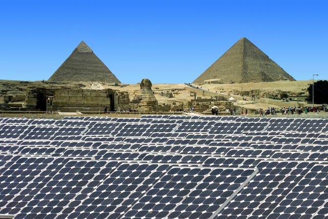 <p>Huge solar energy output from Egypt will help provide clean energy to Europe via a massive undersea power cable</p>