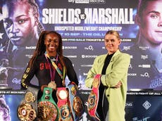 Claressa Shields vs Savannah Marshall: Boxing set for era-defining night as ‘women show the men how it’s done’