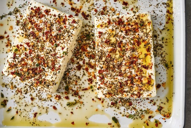 <p>Make feta even better by popping it in the over to create a tasty, warm dip</p>