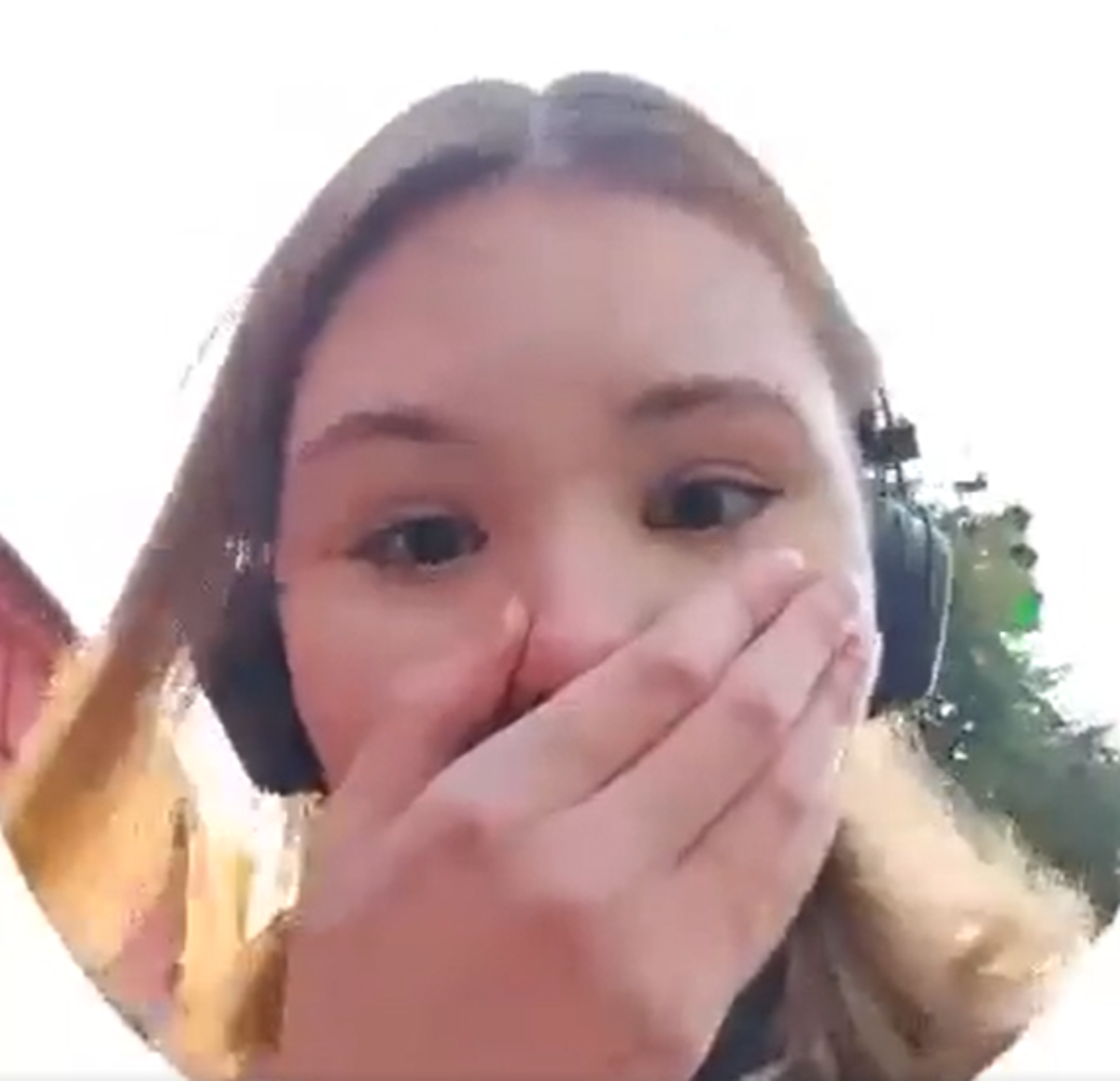 Terrified young Ukranian captures moment Russian missile explodes nearby as she messaged friends