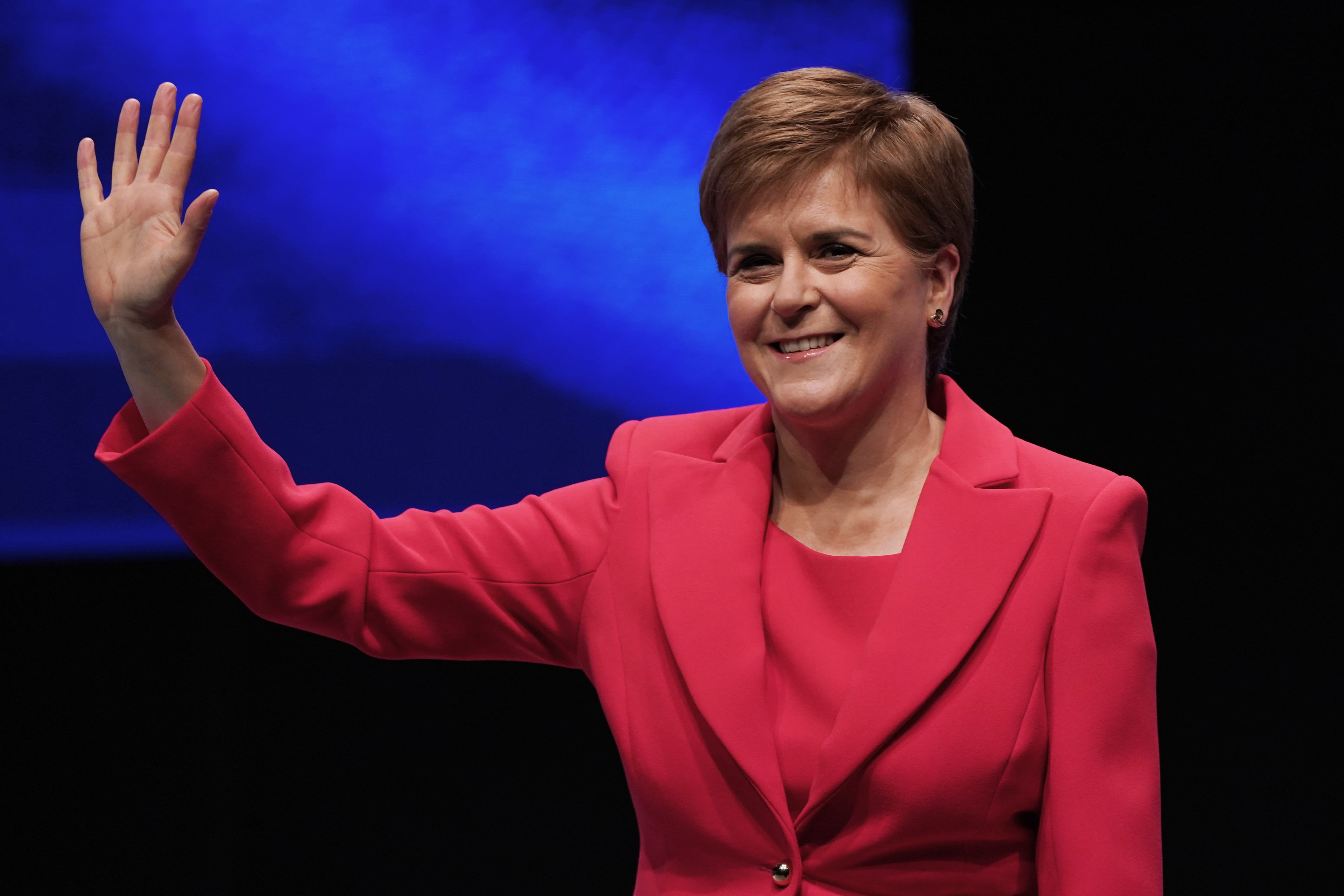 First Minister Nicola Sturgeon delivered her keynote speech during the SNP conference in Aberdeen (Andrew Milligan/PA)