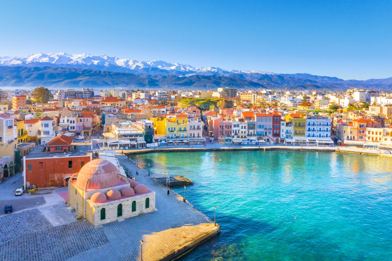 Cities such as Chania, Crete are being marketed as year-round destinations
