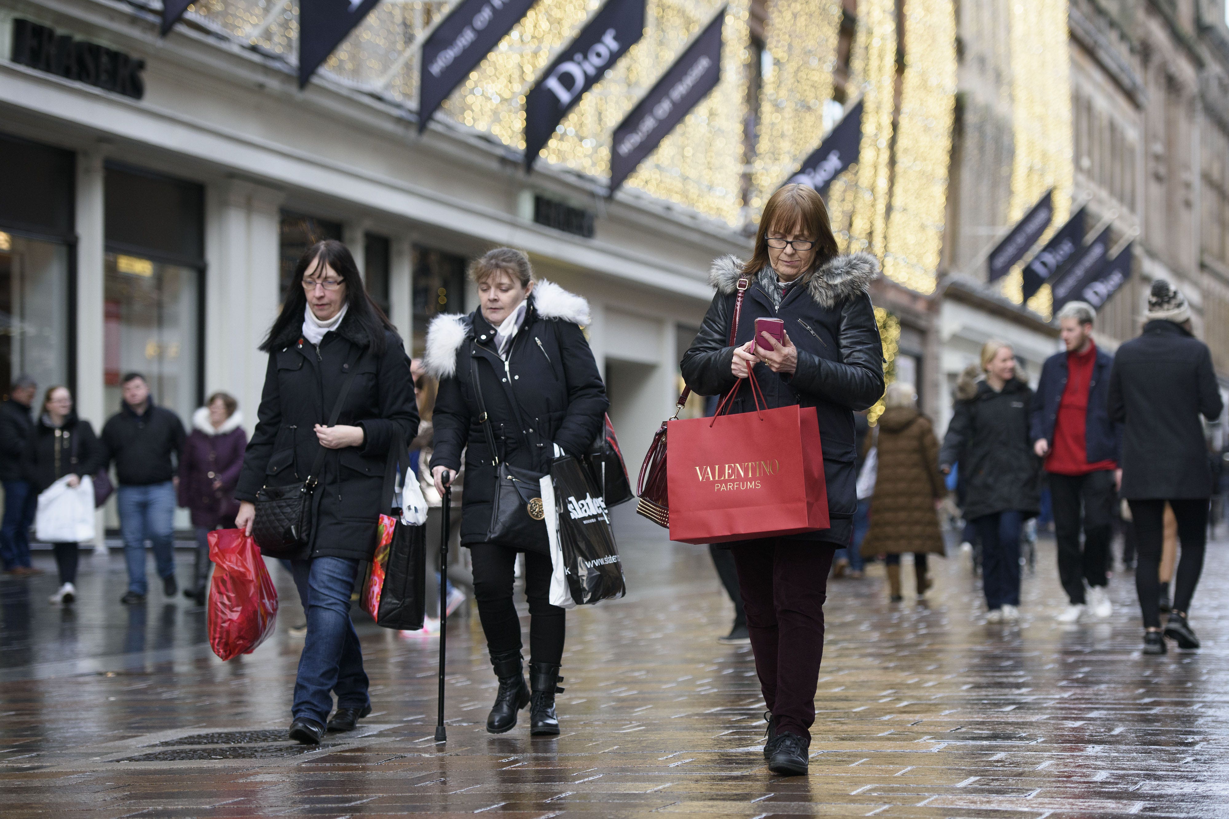 Shoppers have been cautious because of the cost-of-living crisis (John Linton/PA)