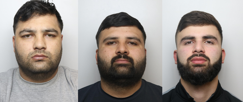 Police are searching for Hamid Shah, Qiasar Shah, and Hamza Shah (left to right)
