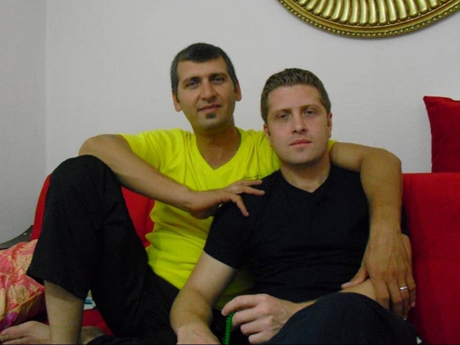 Kamran Mehdipour (left) with brother Peyman